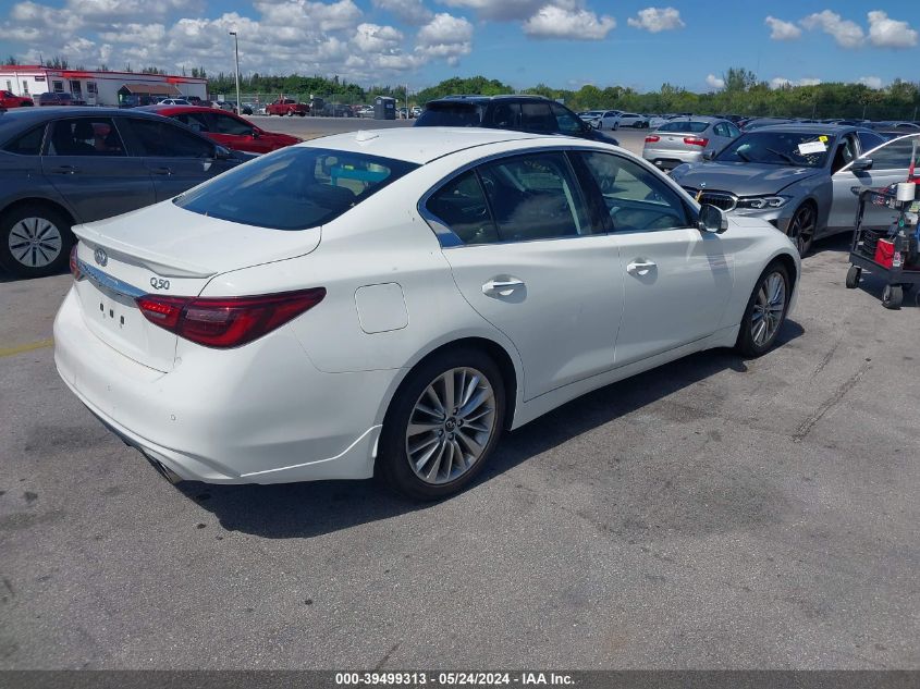 2021 Infiniti Q50 Luxe VIN: JN1EV7BP6MM704540 Lot: 39499313