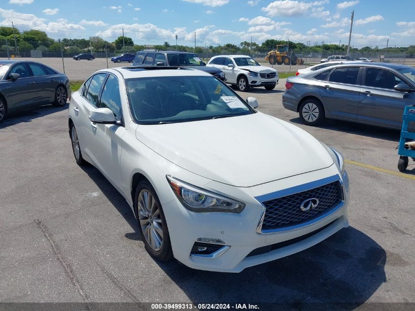 2021 Infiniti Q50 Luxe VIN: JN1EV7BP6MM704540 Lot: 39499313