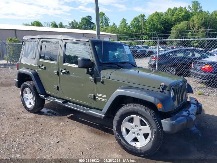 2016 Jeep Wrangler Unlimited Sport VIN: 1C4BJWDG3GL105608 Lot: 39499324