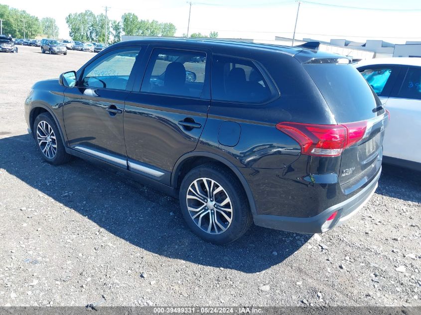 2017 Mitsubishi Outlander Es VIN: JA4AZ2A39HZ008811 Lot: 39499331