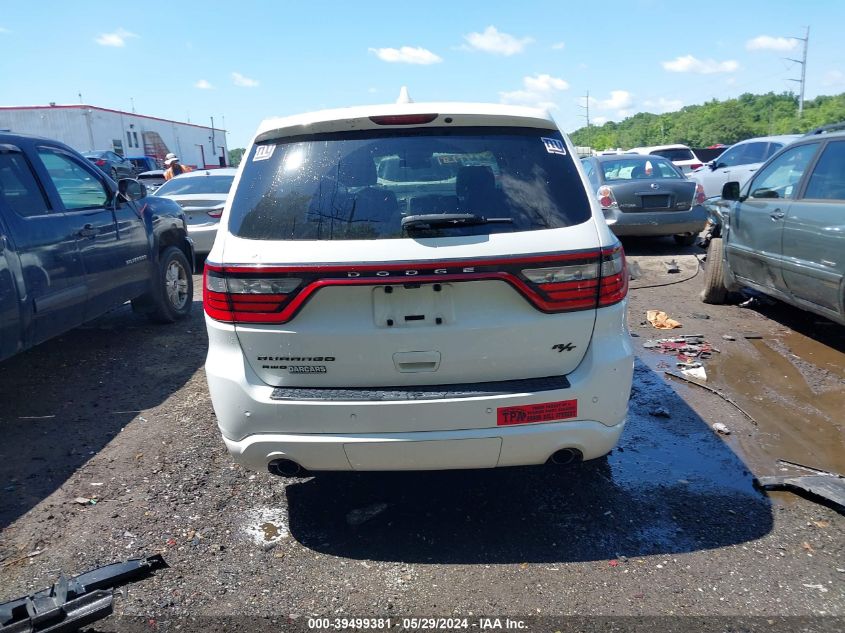 2016 Dodge Durango R/T VIN: 1C4SDJCTXGC425128 Lot: 39499381