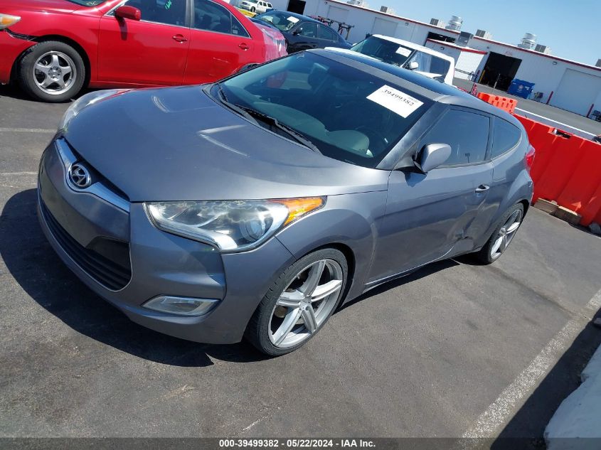 2012 Hyundai Veloster Base W/Black VIN: KMHTC6AD6CU041895 Lot: 39499382