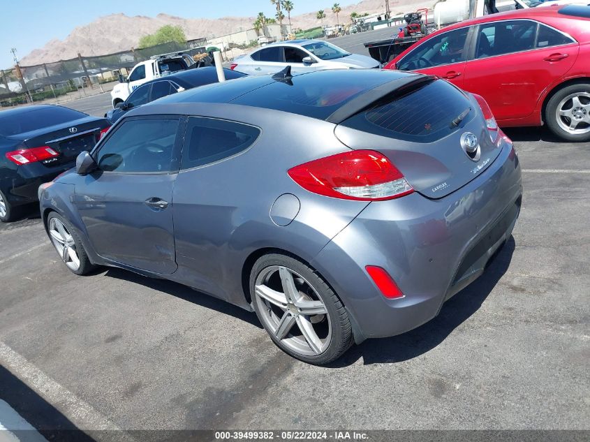 2012 Hyundai Veloster Base W/Black VIN: KMHTC6AD6CU041895 Lot: 39499382