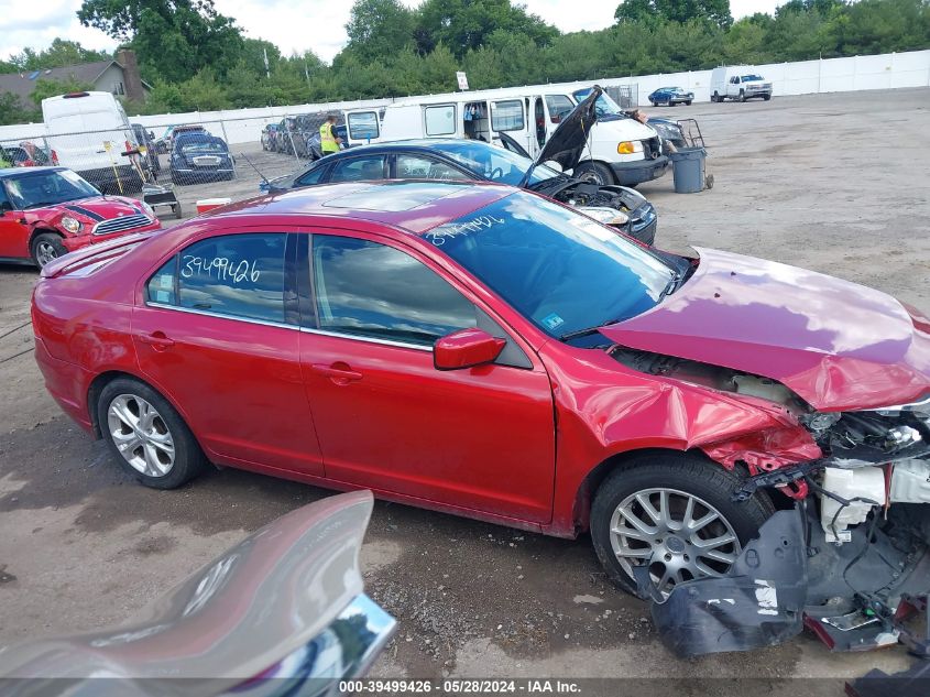 2012 Ford Fusion Se VIN: 3FAHP0HG1CR185167 Lot: 39499426