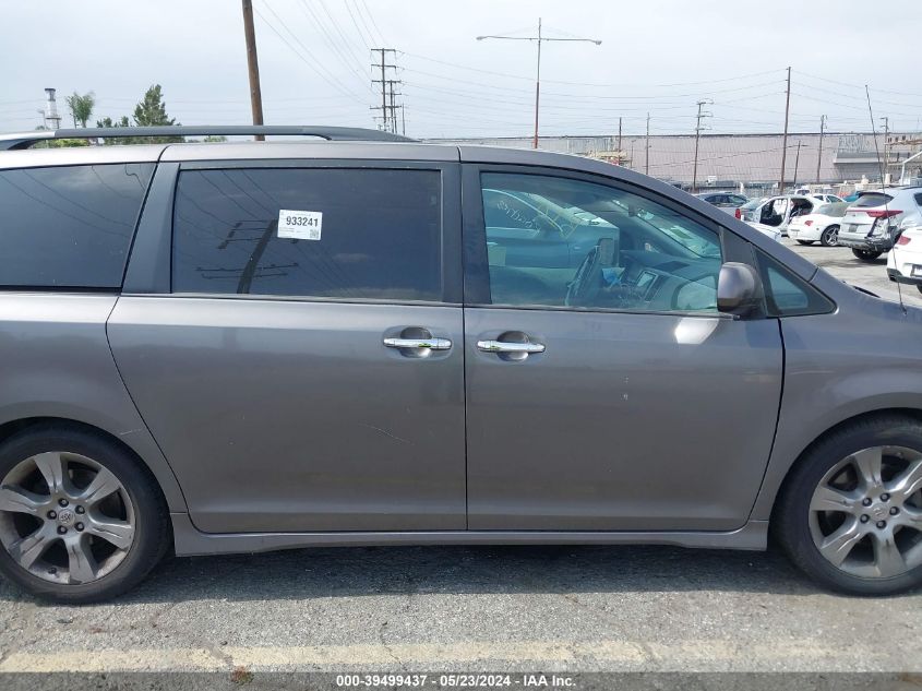 2014 Toyota Sienna Se 8 Passenger VIN: 5TDXK3DC2ES478598 Lot: 39499437