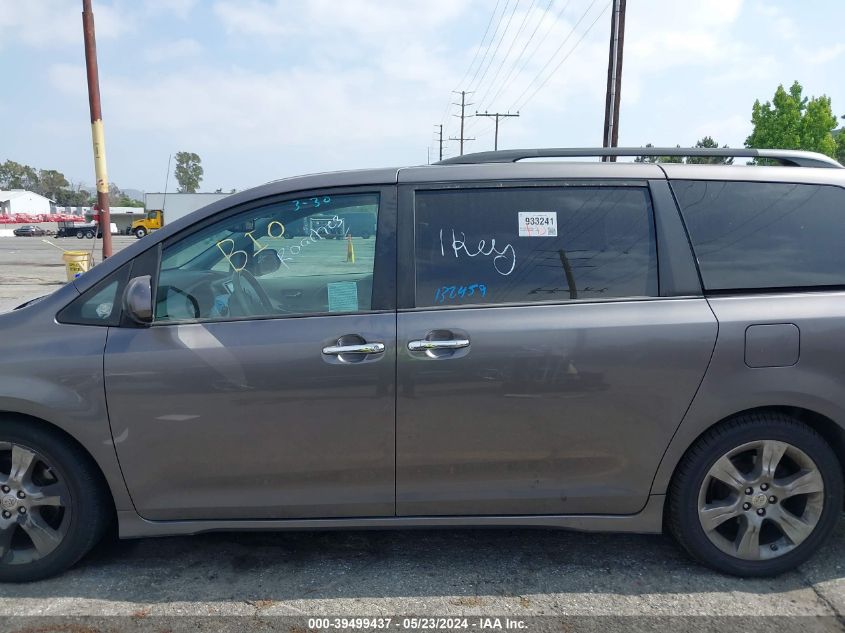 2014 Toyota Sienna Se 8 Passenger VIN: 5TDXK3DC2ES478598 Lot: 39499437