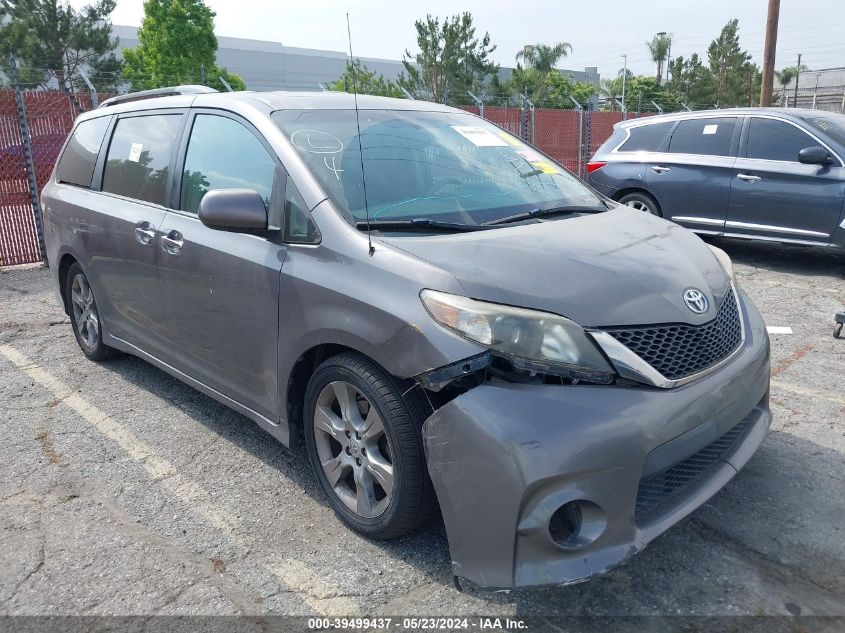 2014 Toyota Sienna Se 8 Passenger VIN: 5TDXK3DC2ES478598 Lot: 39499437