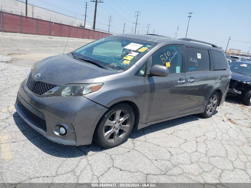 2014 Toyota Sienna Se 8 Passenger VIN: 5TDXK3DC2ES478598 Lot: 39499437