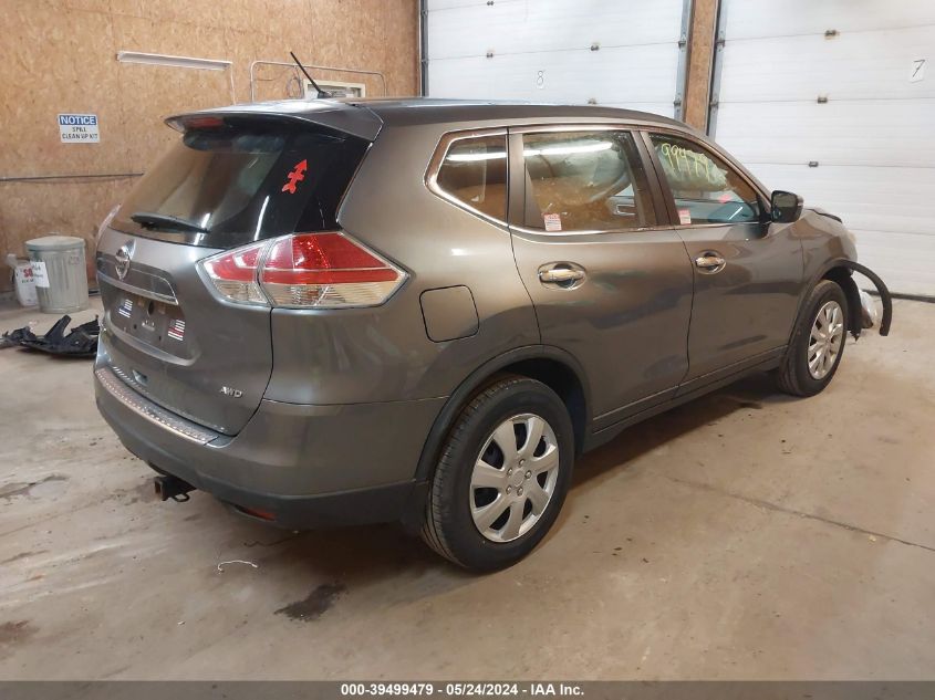 2015 Nissan Rogue S VIN: KNMAT2MV2FP515899 Lot: 39499479