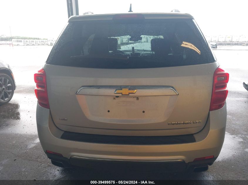 2016 Chevrolet Equinox Ltz VIN: 2GNFLGE38G6262936 Lot: 39499575