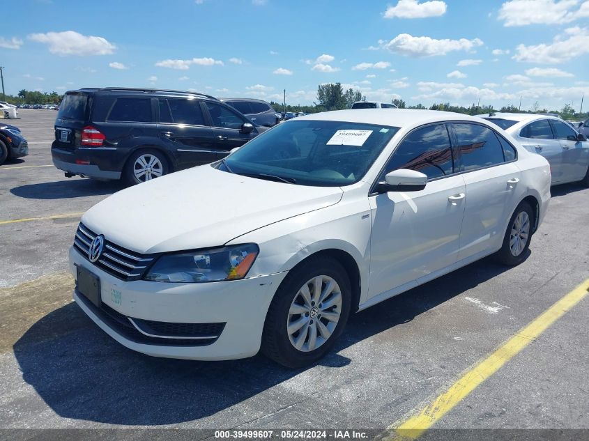 2015 Volkswagen Passat S VIN: 1VWAT7A32FC043840 Lot: 39499607