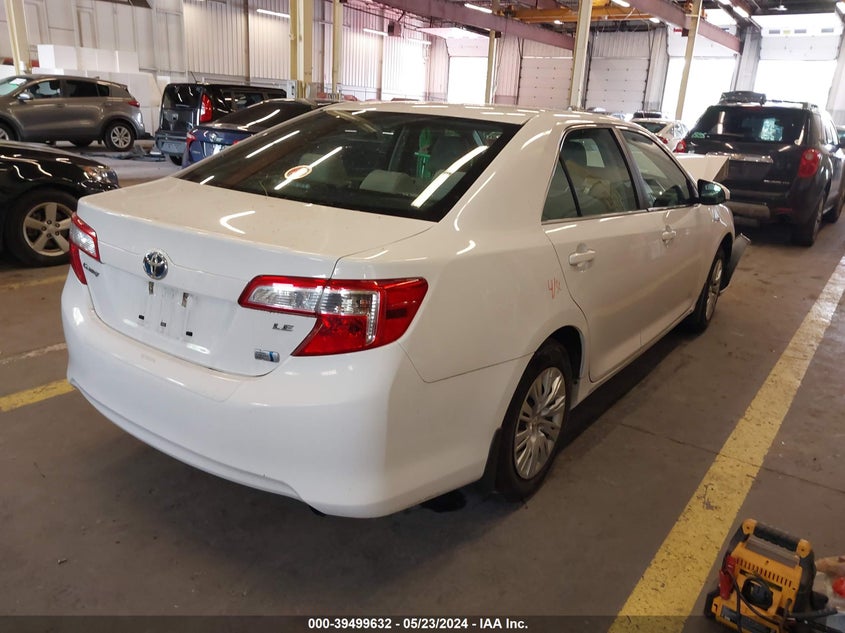 2014 TOYOTA CAMRY HYBRID LE - 4T1BD1FK0EU102258