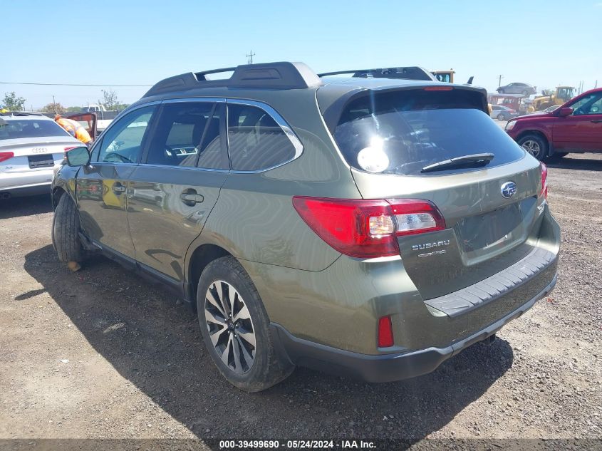 2015 Subaru Outback 2.5I Limited VIN: 4S4BSALC7F3310759 Lot: 39499690