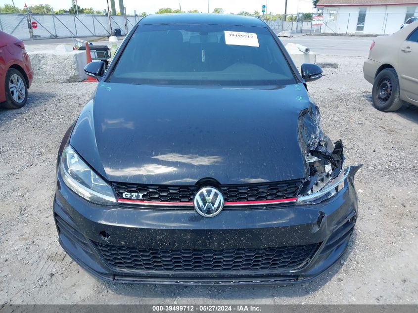 2018 Volkswagen Golf Gti 2.0T Autobahn/2.0T S/2.0T Se VIN: 3VW447AU8JM295750 Lot: 39499712