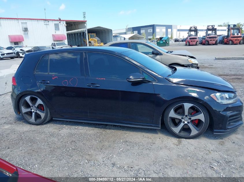 2018 Volkswagen Golf Gti 2.0T Autobahn/2.0T S/2.0T Se VIN: 3VW447AU8JM295750 Lot: 39499712