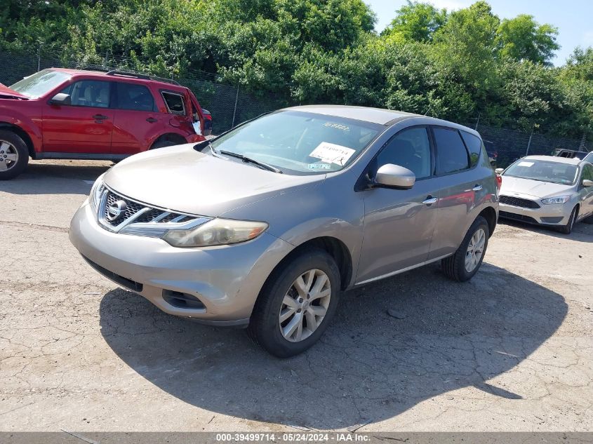 2011 Nissan Murano S VIN: JN8AZ1MW2BW167821 Lot: 39499714