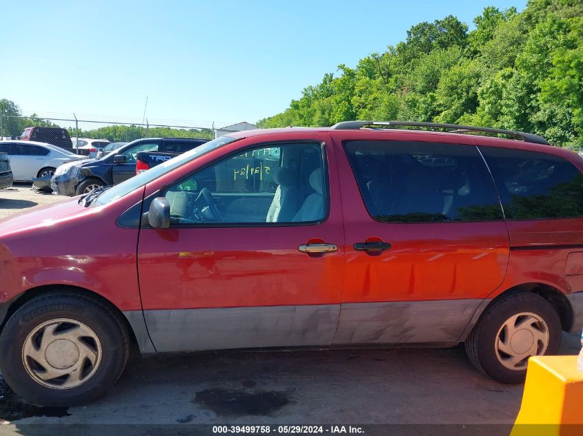 2000 Toyota Sienna Le VIN: 4T3ZF13C0YU207576 Lot: 39499758