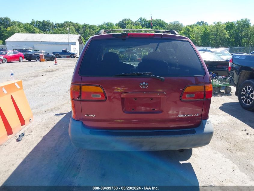 2000 Toyota Sienna Le VIN: 4T3ZF13C0YU207576 Lot: 39499758