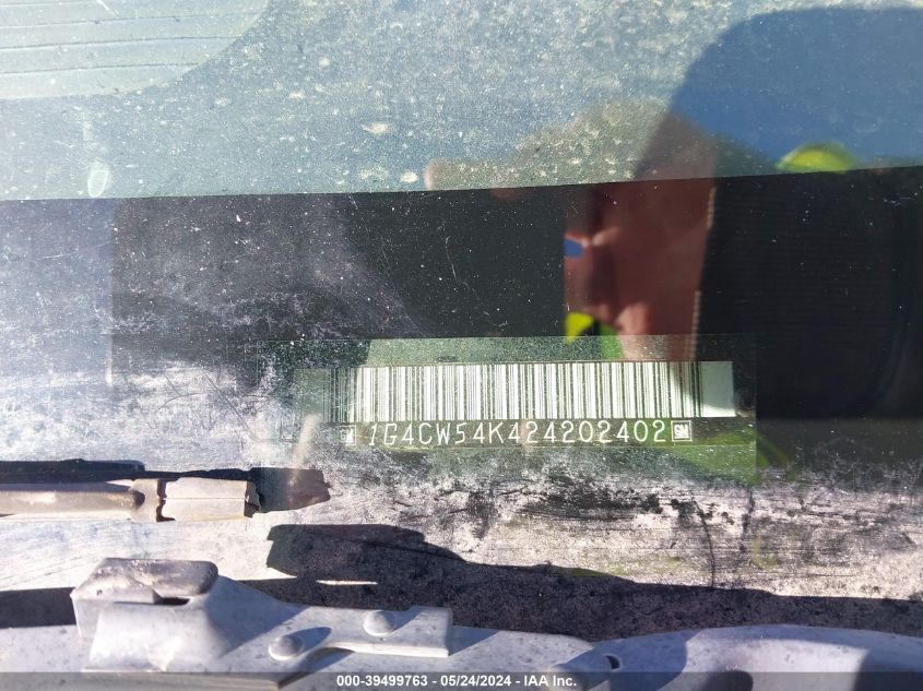 2002 Buick Park Avenue VIN: 1G4CW54K424202402 Lot: 39499763