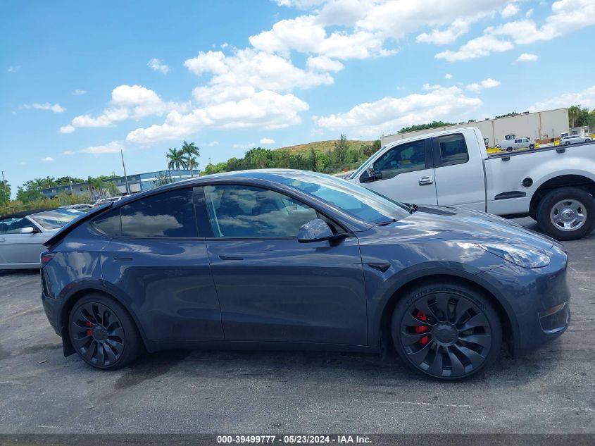 2023 Tesla Model Y Awd/Performance Dual Motor All-Wheel Drive VIN: 7SAYGDEF7PF942452 Lot: 39499777