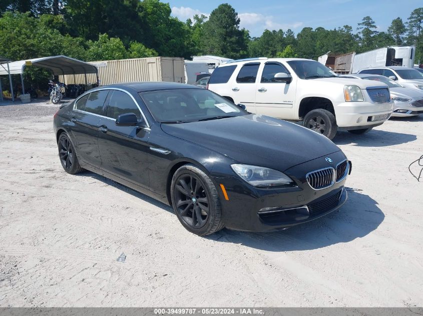 2013 BMW 640I Gran Coupe VIN: WBA6A0C57DDZ04437 Lot: 39499787