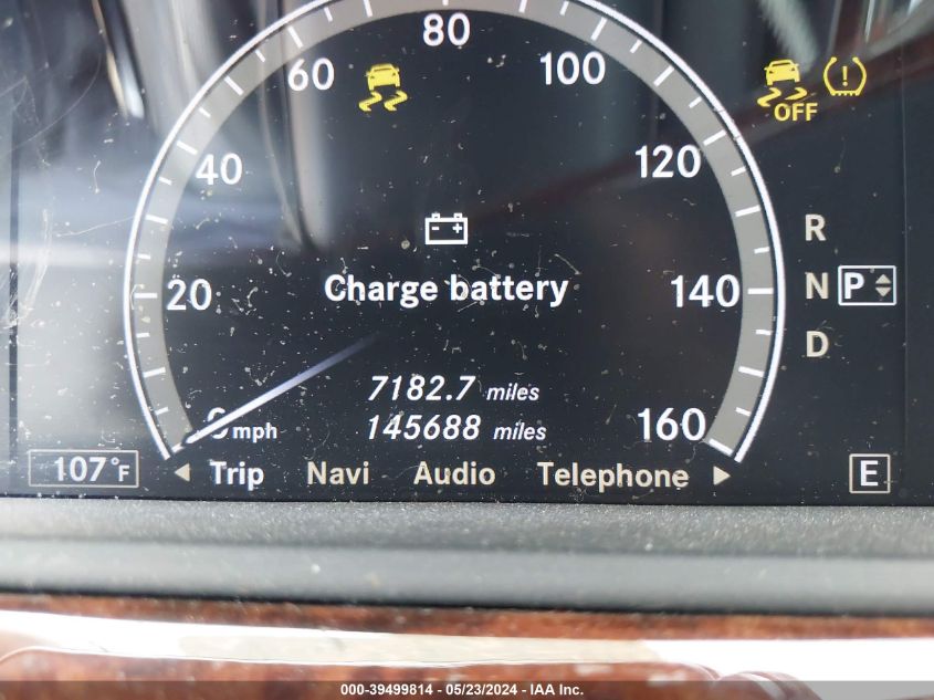 2013 Mercedes-Benz S 550 4Matic VIN: WDDNG9EB2DA495484 Lot: 39499814