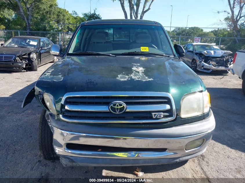 2000 Toyota Tundra Sr5 V8 VIN: 5TBBT4412YS104341 Lot: 39499834