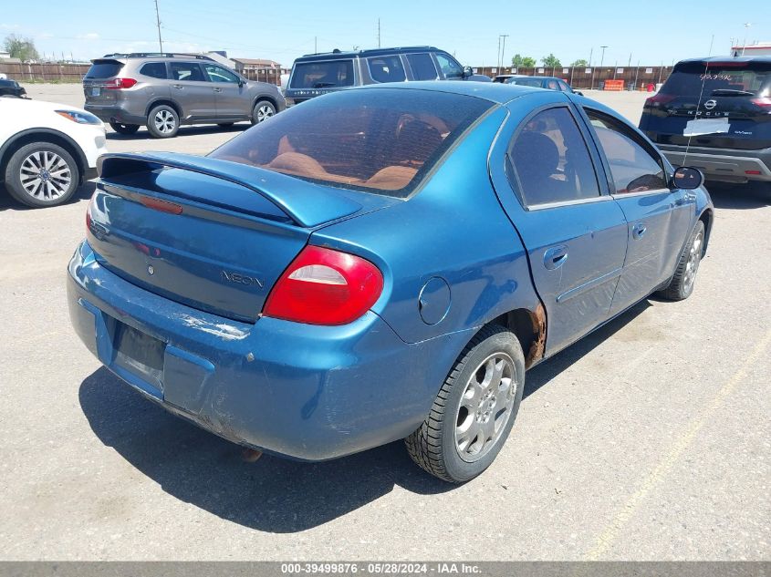 2003 Dodge Neon Sxt VIN: 1B3ES56C63D234463 Lot: 39499876