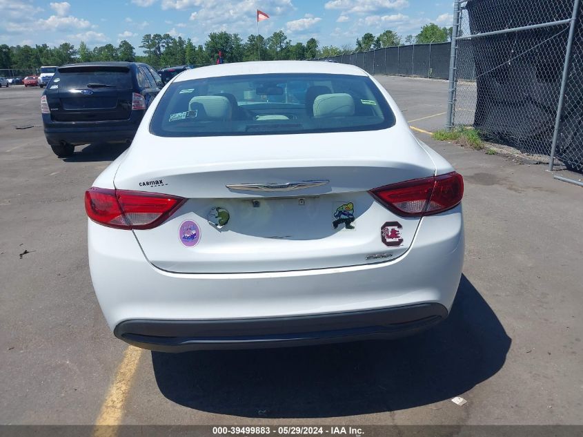 2015 Chrysler 200 Lx VIN: 1C3CCCFBXFN706973 Lot: 39499883