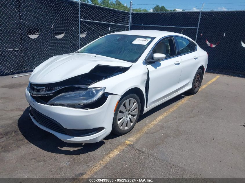 2015 Chrysler 200 Lx VIN: 1C3CCCFBXFN706973 Lot: 39499883