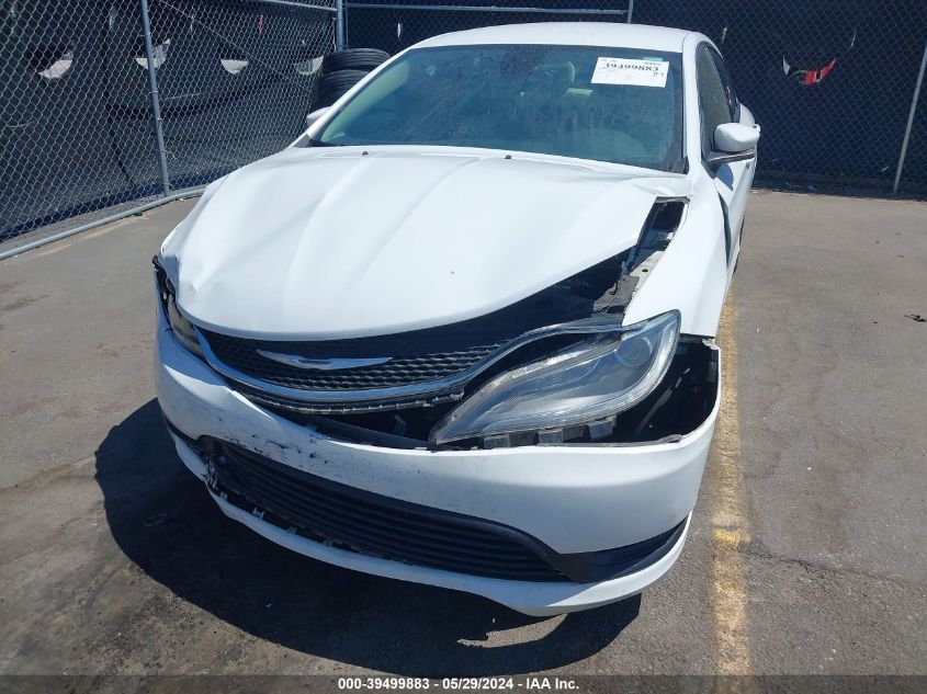 2015 Chrysler 200 Lx VIN: 1C3CCCFBXFN706973 Lot: 39499883