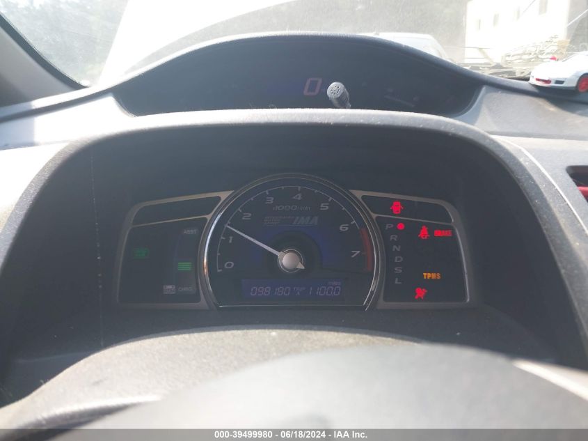 2009 Honda Civic Hybrid VIN: JHMFA36249S000942 Lot: 39499980