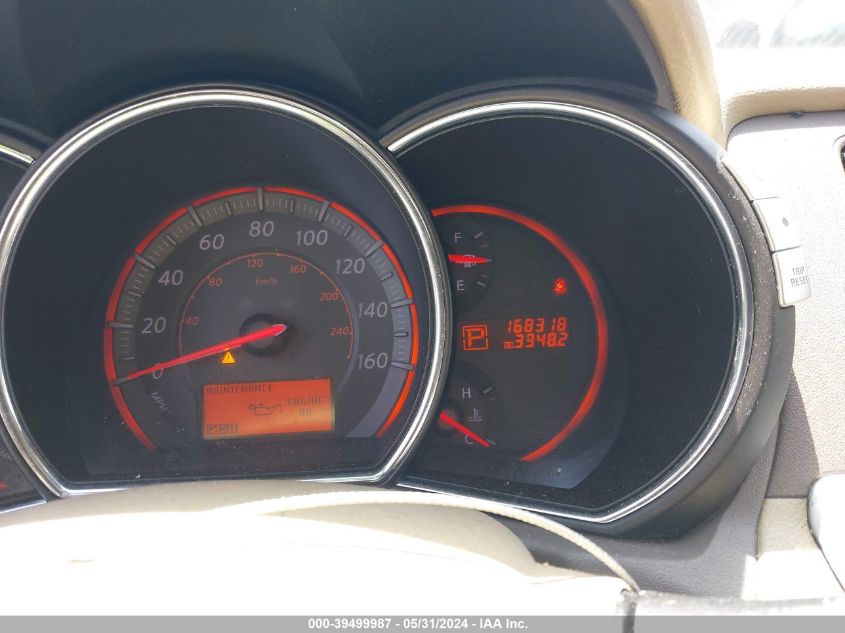 2010 Nissan Murano Le VIN: JN8AZ1MU7AW000304 Lot: 39499987