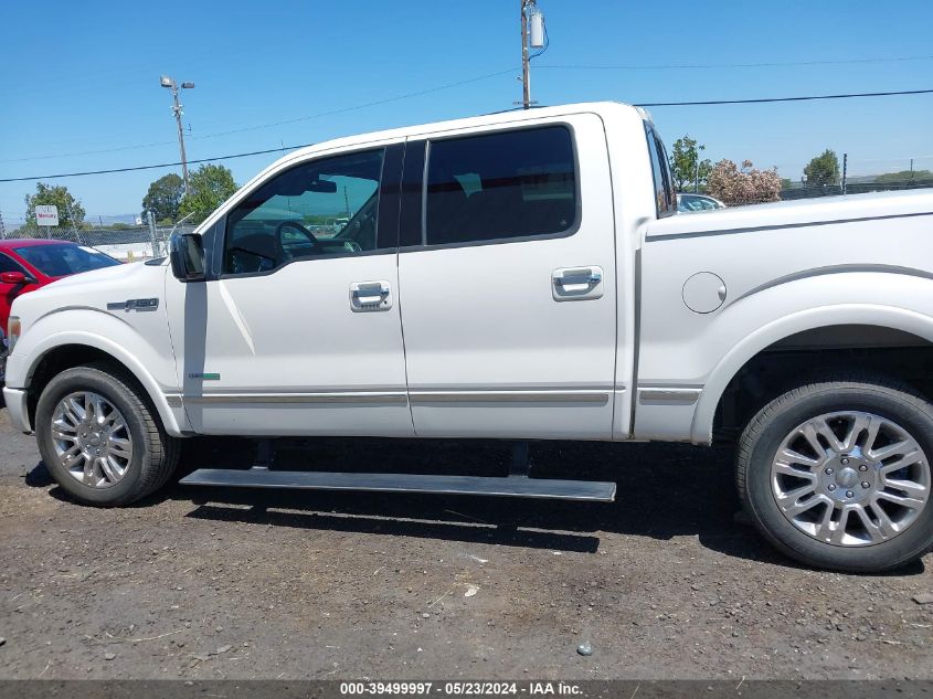 2013 FORD F-150 PLATINUM - 1FTFW1CT4DFA19657