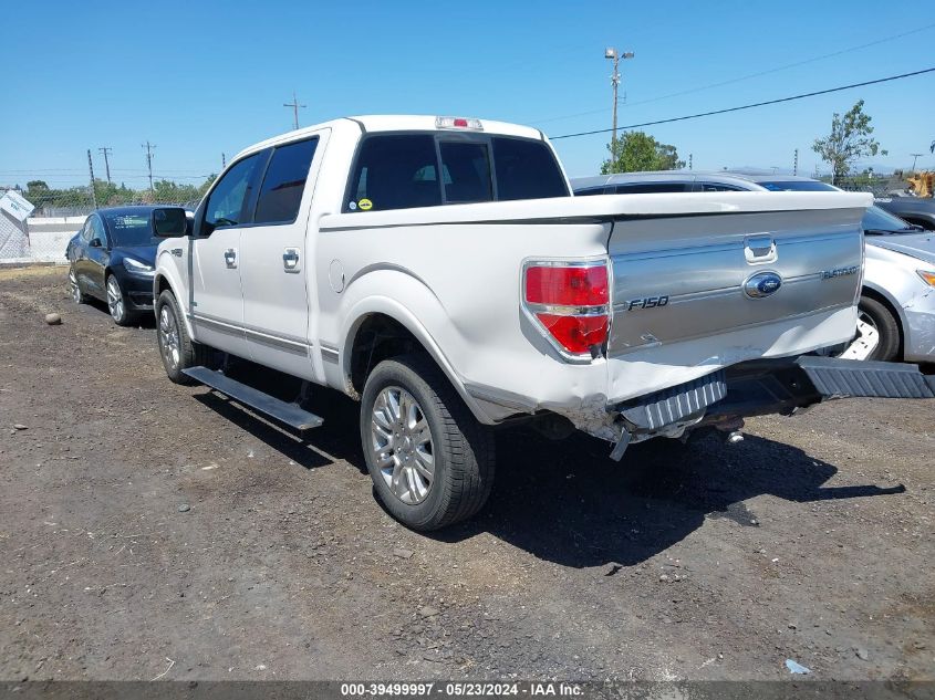 2013 FORD F-150 PLATINUM - 1FTFW1CT4DFA19657