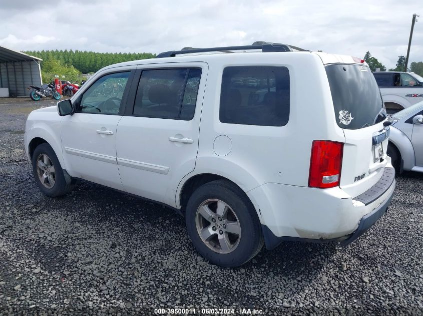 2009 Honda Pilot Ex-L VIN: 5FNYF48509B047939 Lot: 39500011