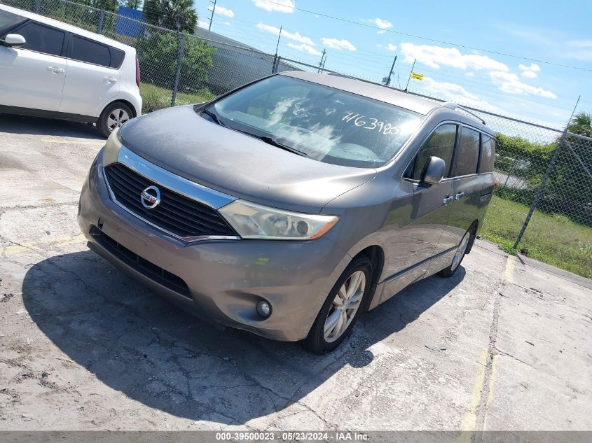 2014 Nissan Quest Sl VIN: JN8AE2KP6E9105886 Lot: 39500023