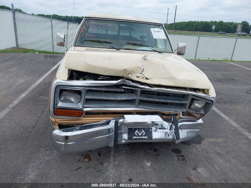 1987 Dodge D-Series D150 VIN: 1B7FD14T5HS358588 Lot: 39500037