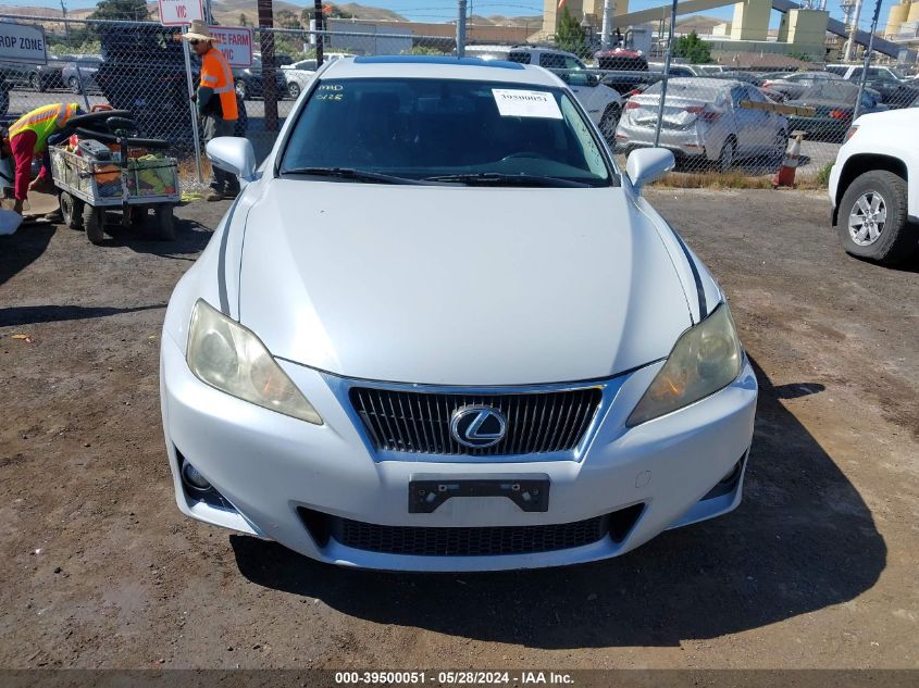 2011 Lexus Is 250 VIN: JTHBF5C27B5129889 Lot: 39500051