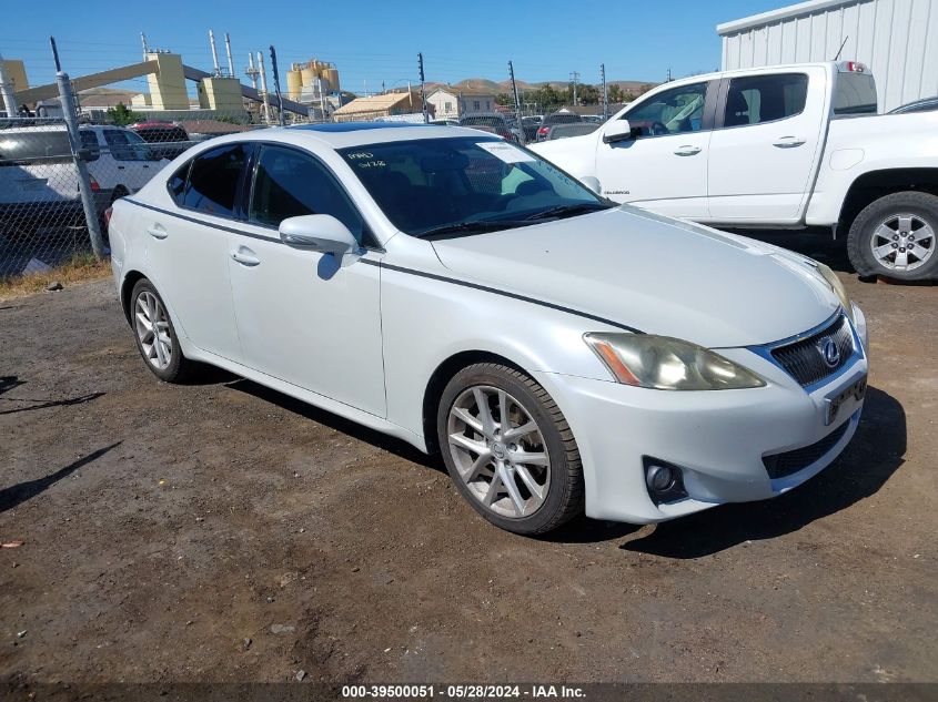 2011 Lexus Is 250 VIN: JTHBF5C27B5129889 Lot: 39500051