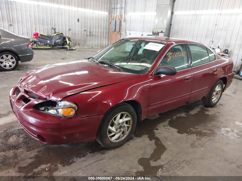 2005 Pontiac Grand Am Se VIN: 1G2NE52E65M164533 Lot: 39500067