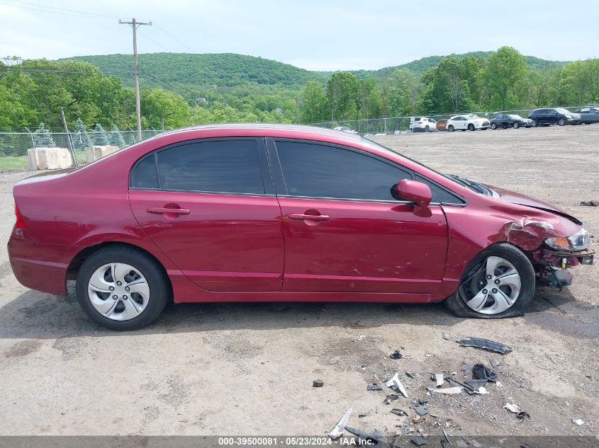 2009 Honda Civic Lx VIN: 2HGFA16539H354380 Lot: 39500081