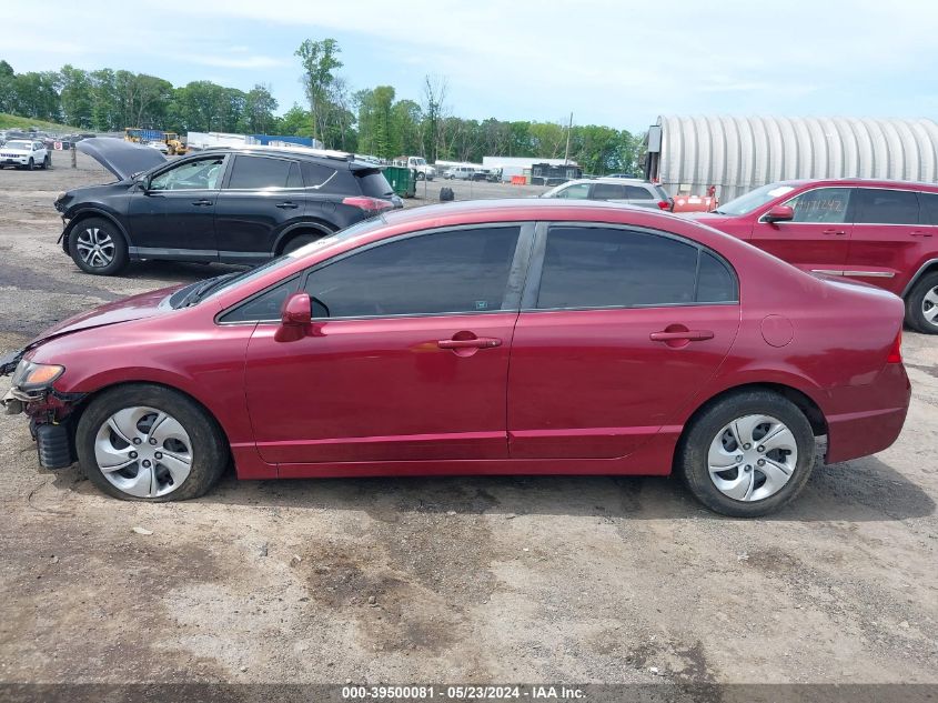 2009 Honda Civic Lx VIN: 2HGFA16539H354380 Lot: 39500081