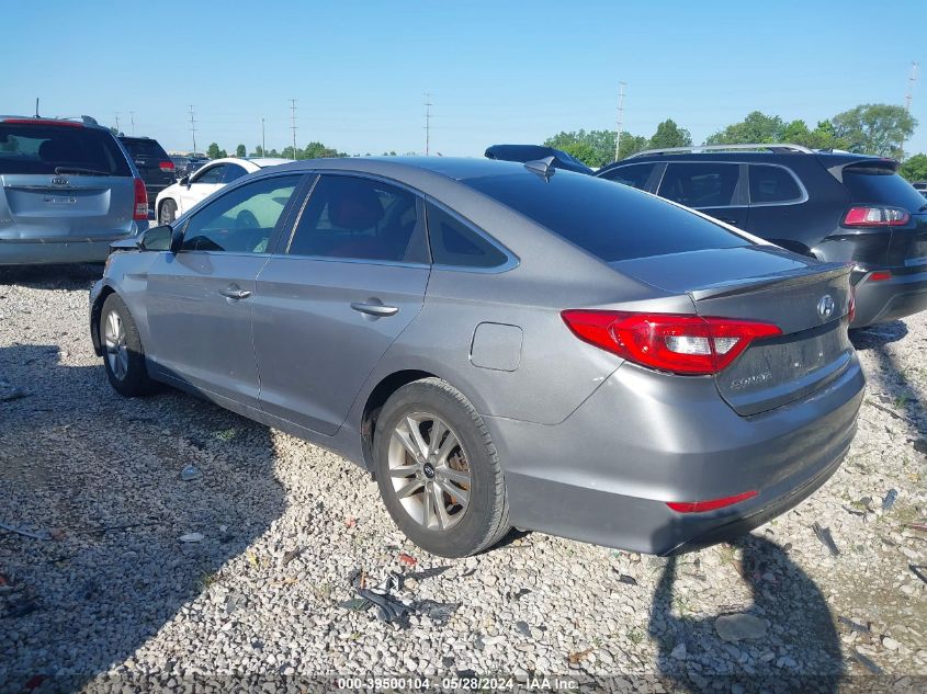 2016 Hyundai Sonata Se VIN: 5NPE24AF9GH407547 Lot: 39500104