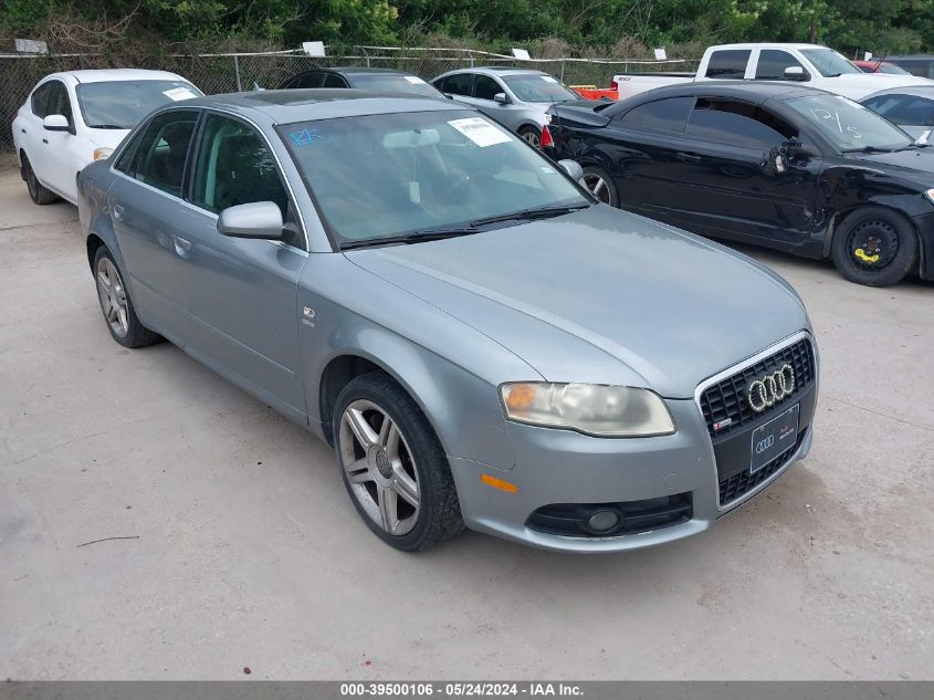 2008 Audi A4 2.0T VIN: WAUAF78E28A060439 Lot: 39500106