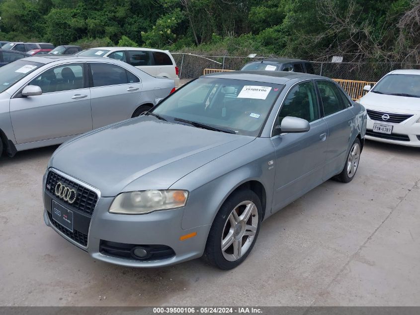 2008 Audi A4 2.0T VIN: WAUAF78E28A060439 Lot: 39500106