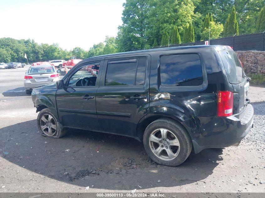 2012 Honda Pilot Ex-L VIN: 5FNYF4H73CB048981 Lot: 39500113