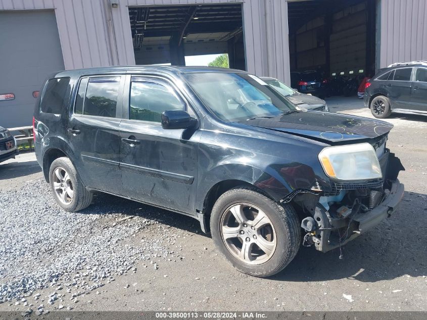 2012 Honda Pilot Ex-L VIN: 5FNYF4H73CB048981 Lot: 39500113