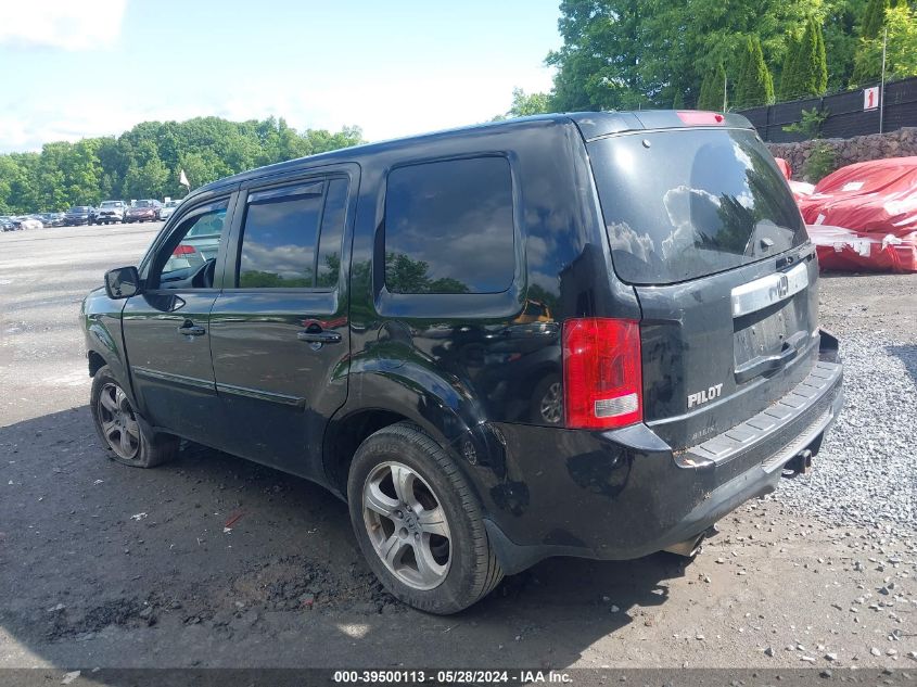 2012 Honda Pilot Ex-L VIN: 5FNYF4H73CB048981 Lot: 39500113