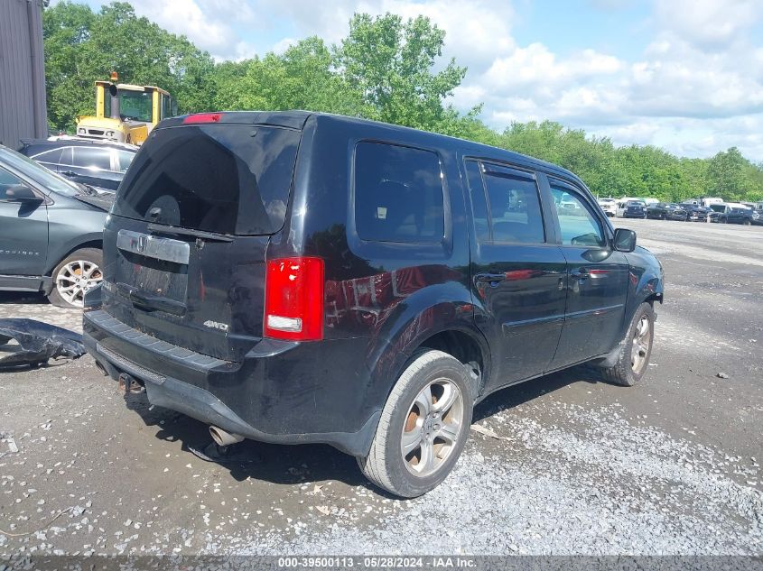 2012 Honda Pilot Ex-L VIN: 5FNYF4H73CB048981 Lot: 39500113